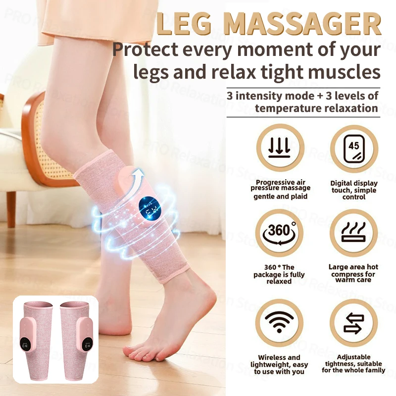 

Electric Vibration Calf Massager Air Pressure Leg Massager Hot Feet Massage Masajeador Power Legs Massager Machine Foot Masaje