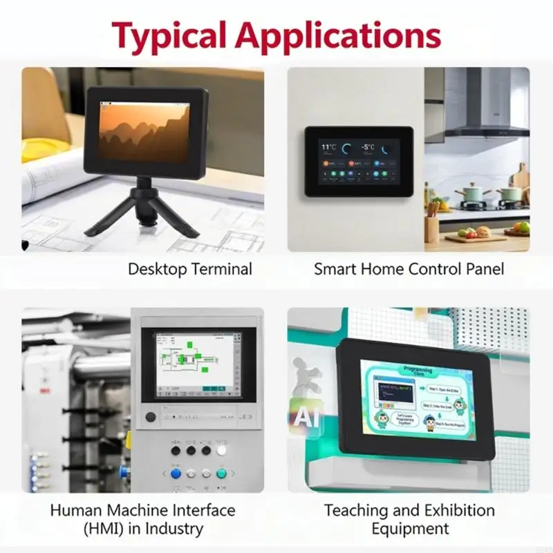 

5-дюймовые сенсорные экраны FHD IPS с углом обзора 178 градусов и поддержкой 5-точечного емкостного касания H8WD