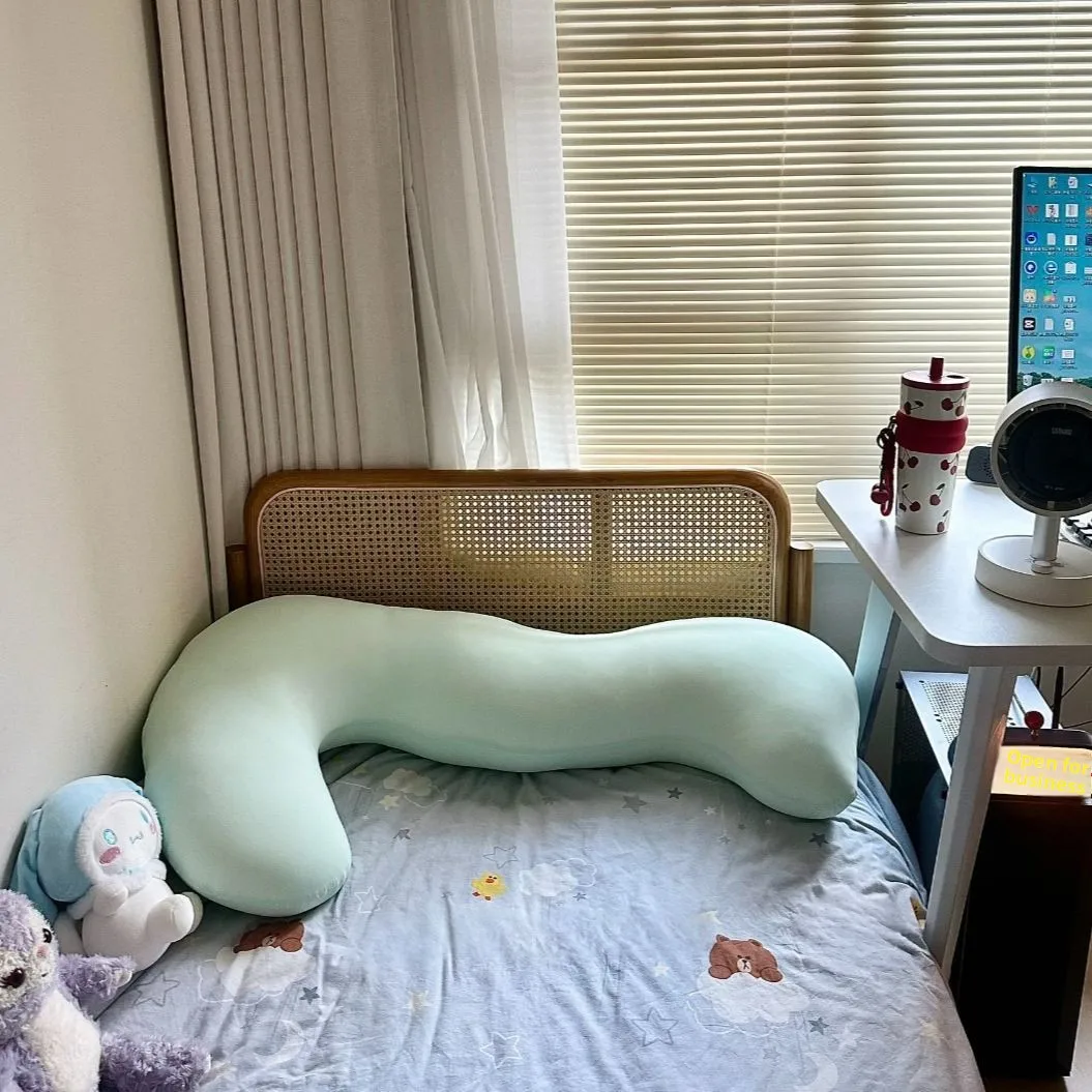 

Летняя подушка из ледяного шелка для сна на боку, с отсоединяемым чехлом, охлаждающая, для изголовья кровати, домашний текстиль