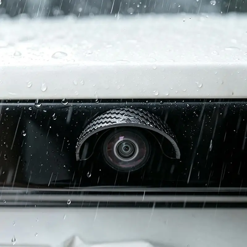 Car Rear View Camera Rain Visor Hood Waterproof Protective Cover Backup Camera Sun Shade Rain Shield Universal PVC Accessories
