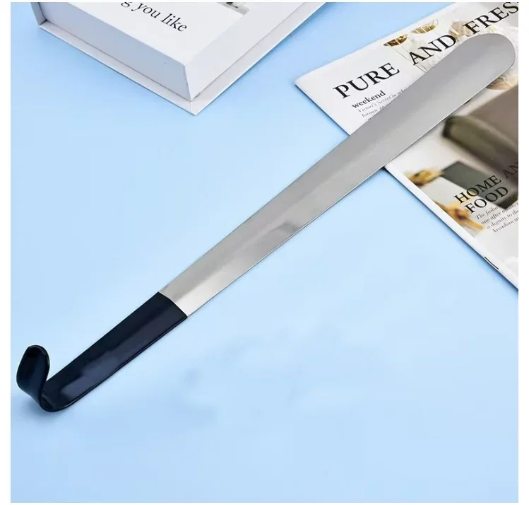 Ergonomic Long Handle Stainless Steel Shoehorn 16.5\