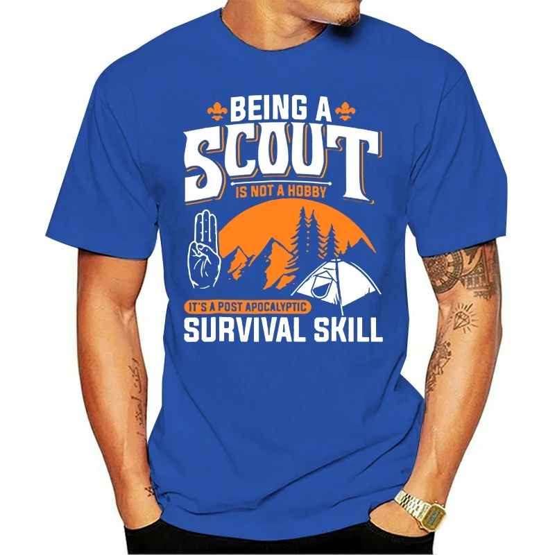 Hot men\'s fun casual print T-shirt brand men Being A Scout Is Not A Hobby Boys Girls Scouts Sports man\'s T-shirt
