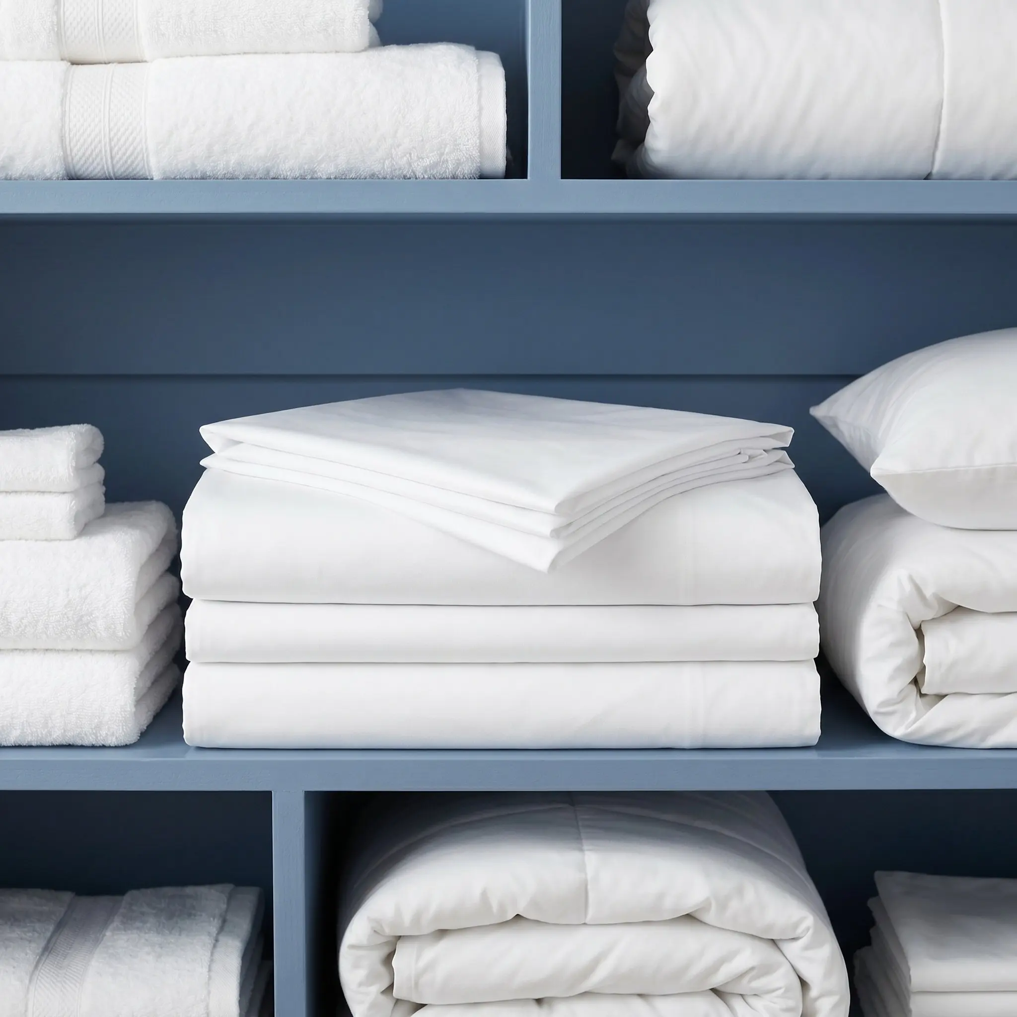 King Size White Flat Bed Sheet Hotel Quality Breathable Polyester Cooling Flat Sheet for Guest Room Hospital Hostel Home Bedding