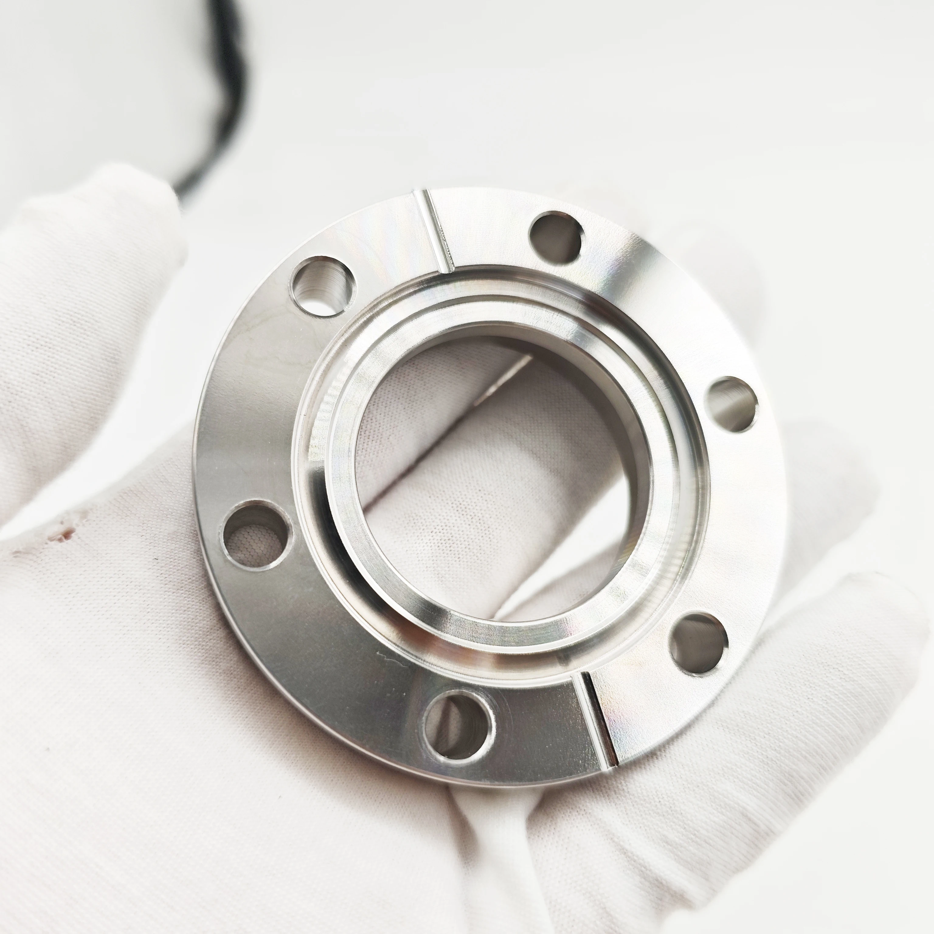 CF high vacuum internal welding flange SS304/316L stainless steel internal welding knife edge flange fixed flange vacuum