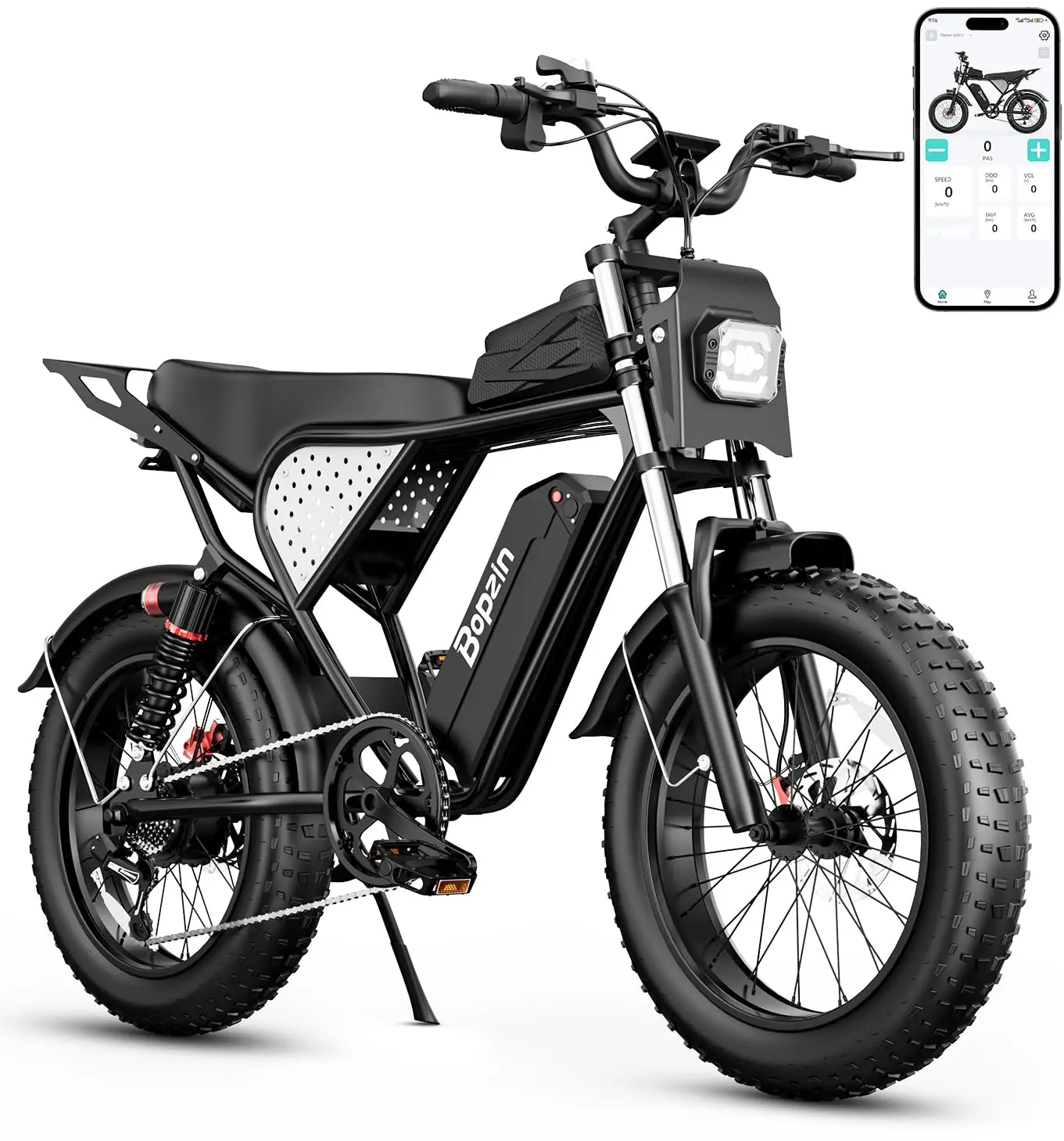 Electric Bike for Adult 1500W-2000W Peak Motor, 48V 20-25AH Removable Large Battery Up to 80 Miles Range, UL 2849 Certifi image 7