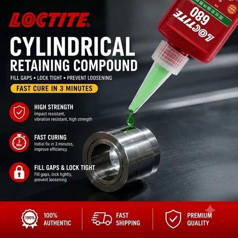 Loctite 680 638 648 620 603 609 Cylindrical Bearing Anaerobic Glue Fastening Caulking Seal for Clearance Fixed