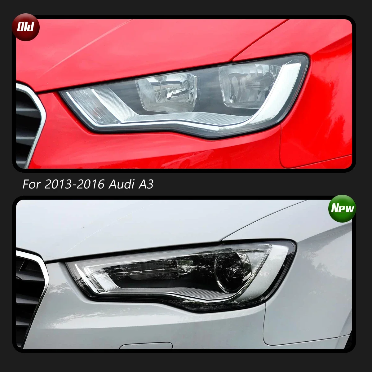 

TYPY новая светодиодная фара, обновленная, модифицированная для Audi A3, фара 2013-2016, фара с динамическим сигналом, автоаксессуары