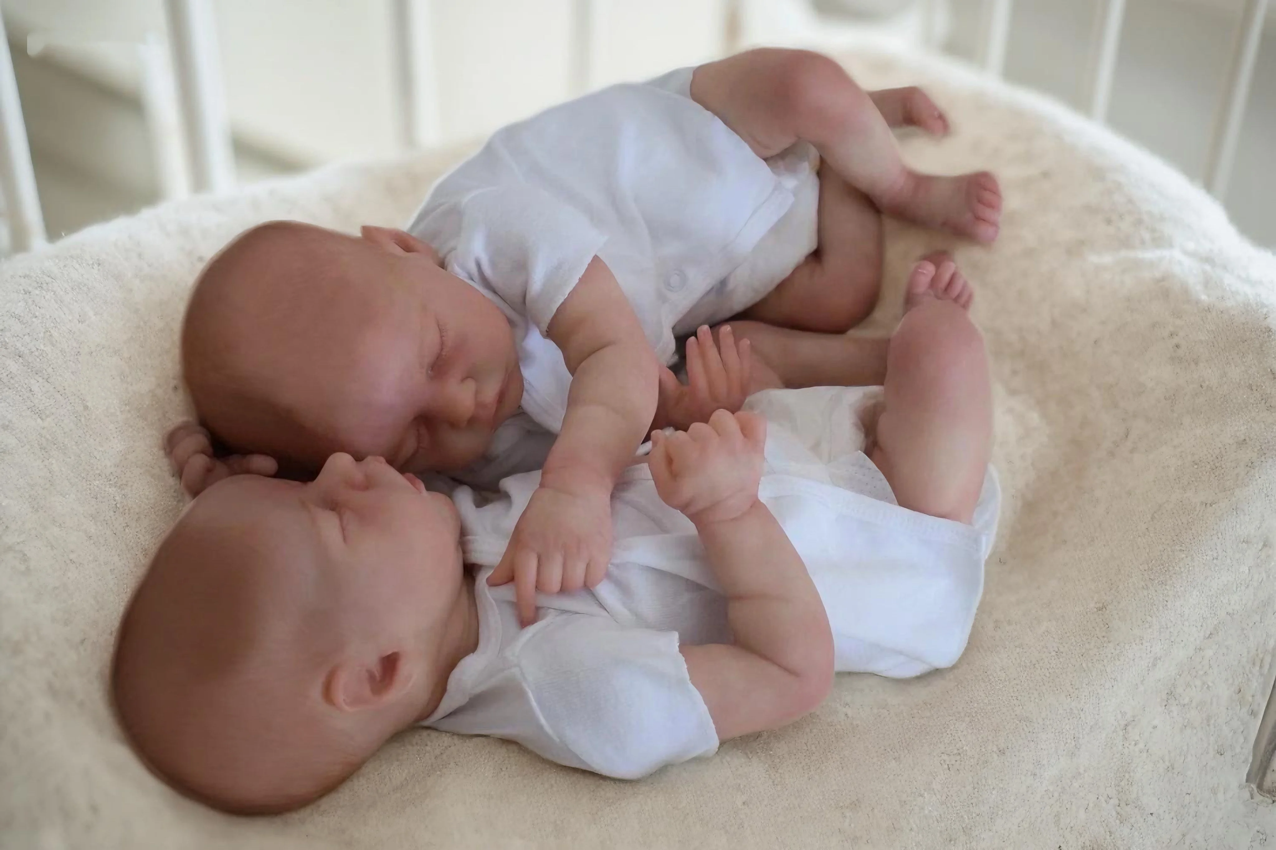 2 أنماط/40-45 سنتيمتر مفتوحة الفم الصلبة سيليكون التوائم بيبي تولد من جديد Girlqs مع الجلد رسمت ثلاثية الأبعاد لمسة ناعمة تولد من جديد تام السيليكون bebek