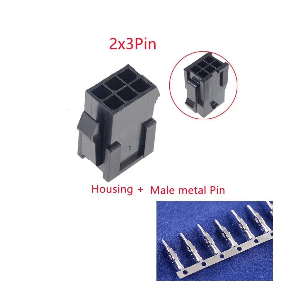 10sets 3.0mm Micro-Fit 3.0 Connector Plug Housing 2 Pin 4 6 8 10 12 14 16 18 20 22 24 P Panel Mount Ears + Terminal Molex 43020