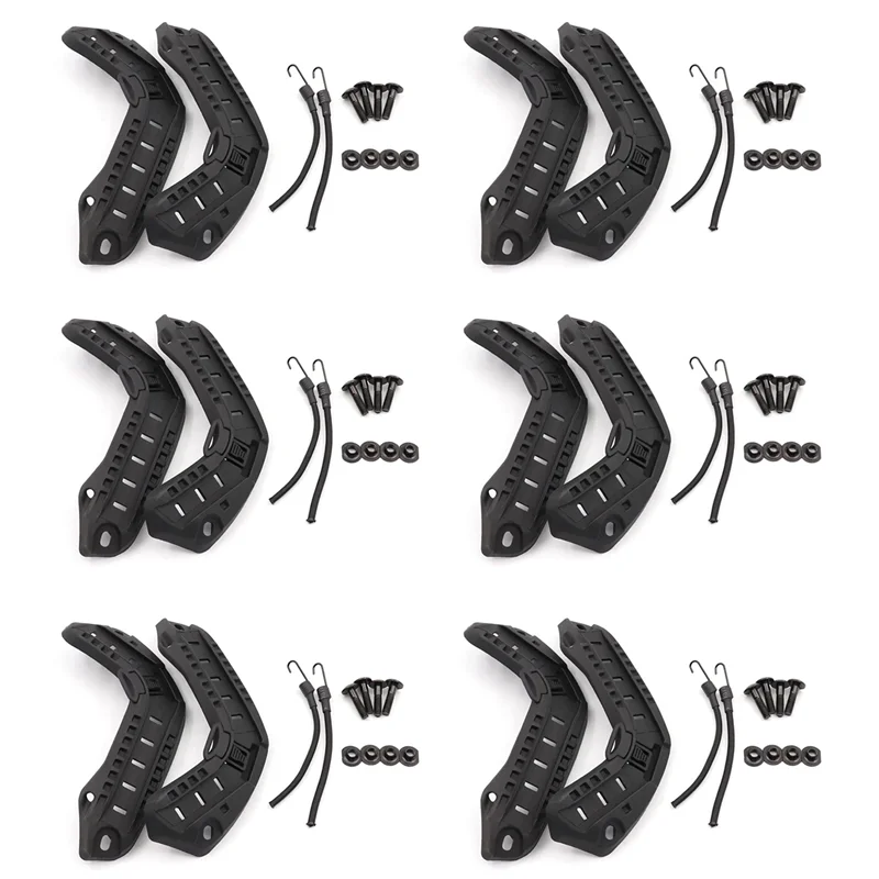 

12X For FAST Helmet Rail Accessories Multifunctional DIY For CS Protective Gear Arc Portable Helmet Rail Accessories, C1-[A49T]