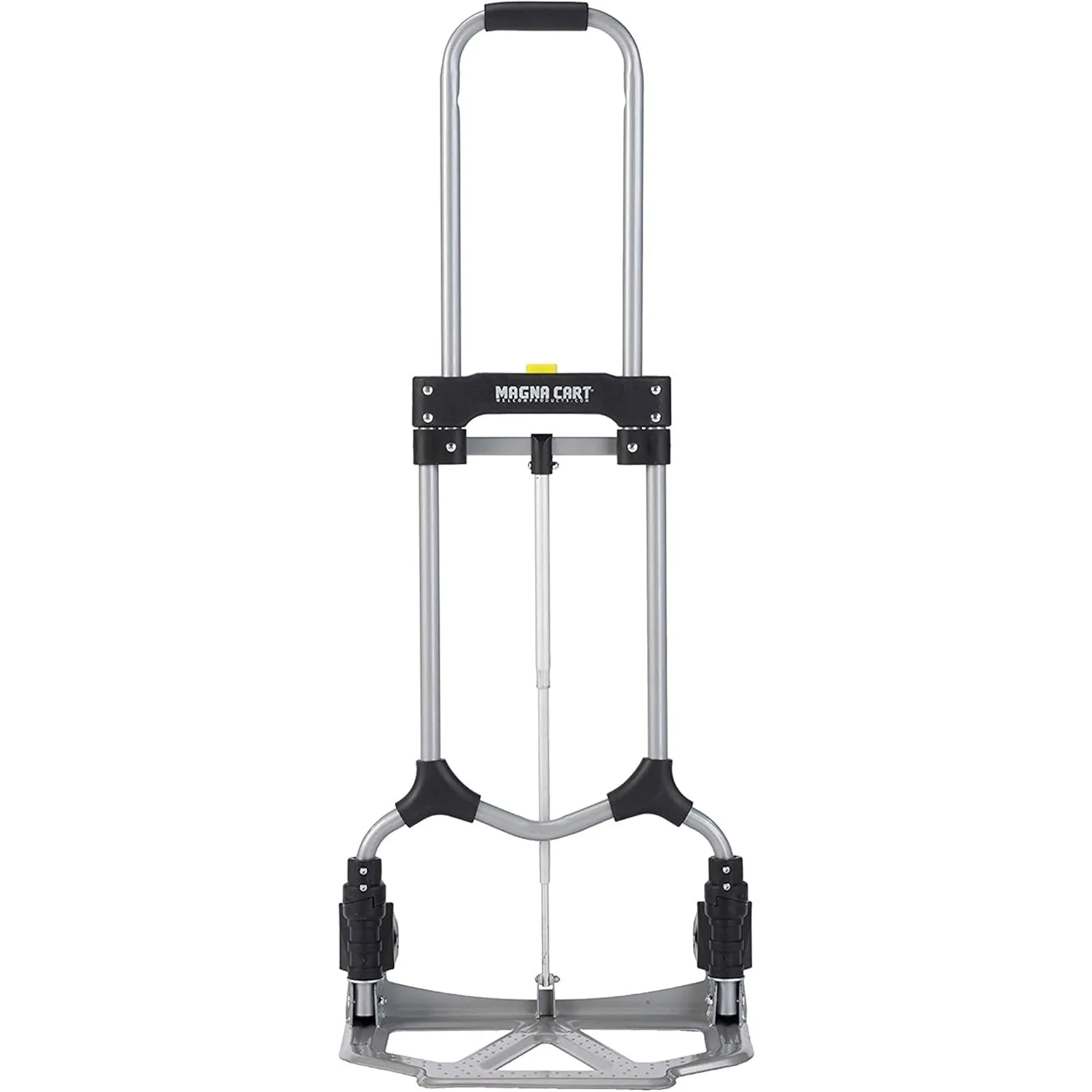 Steel Folding Hand Truck, Foldable Personal Moving Dolly with Wheels, 160-Pound Capacity，16.5