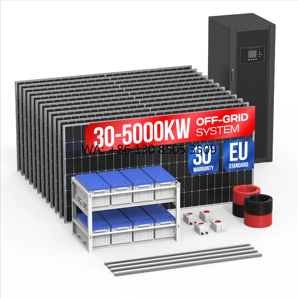 Wholesale Price Off Grid Solar System 50Kw 1500Kw 4500Kw Industrial Solar Energy System Kit With Battery