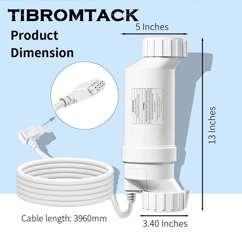 Salt Chlorinator Replacement,In-Ground Swimming Pools up to 40,000 Gallons Cells Compatible with Hayward Turbo Cell T-15