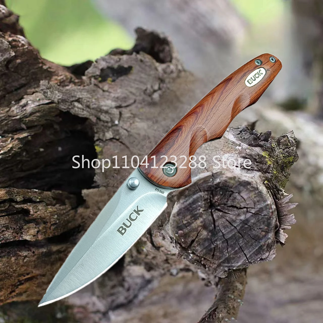 TOP Quality BK 269 Combo Folding Knife Pocket Knife 440C Blade Sour Branch Wood Handles Tactical Knife EDC Multitool