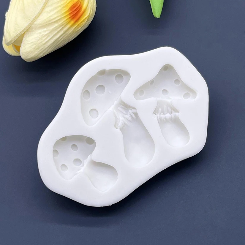 Mushroom Silicone Cake Baking Mold Sugarcraft Chocolate Cupcake Resin Tools Fondant Decorating Tools