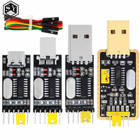 1PC-5pcs USB TTL converter UART module CH340G CH340 3.3V 5V switch type-c for arduino