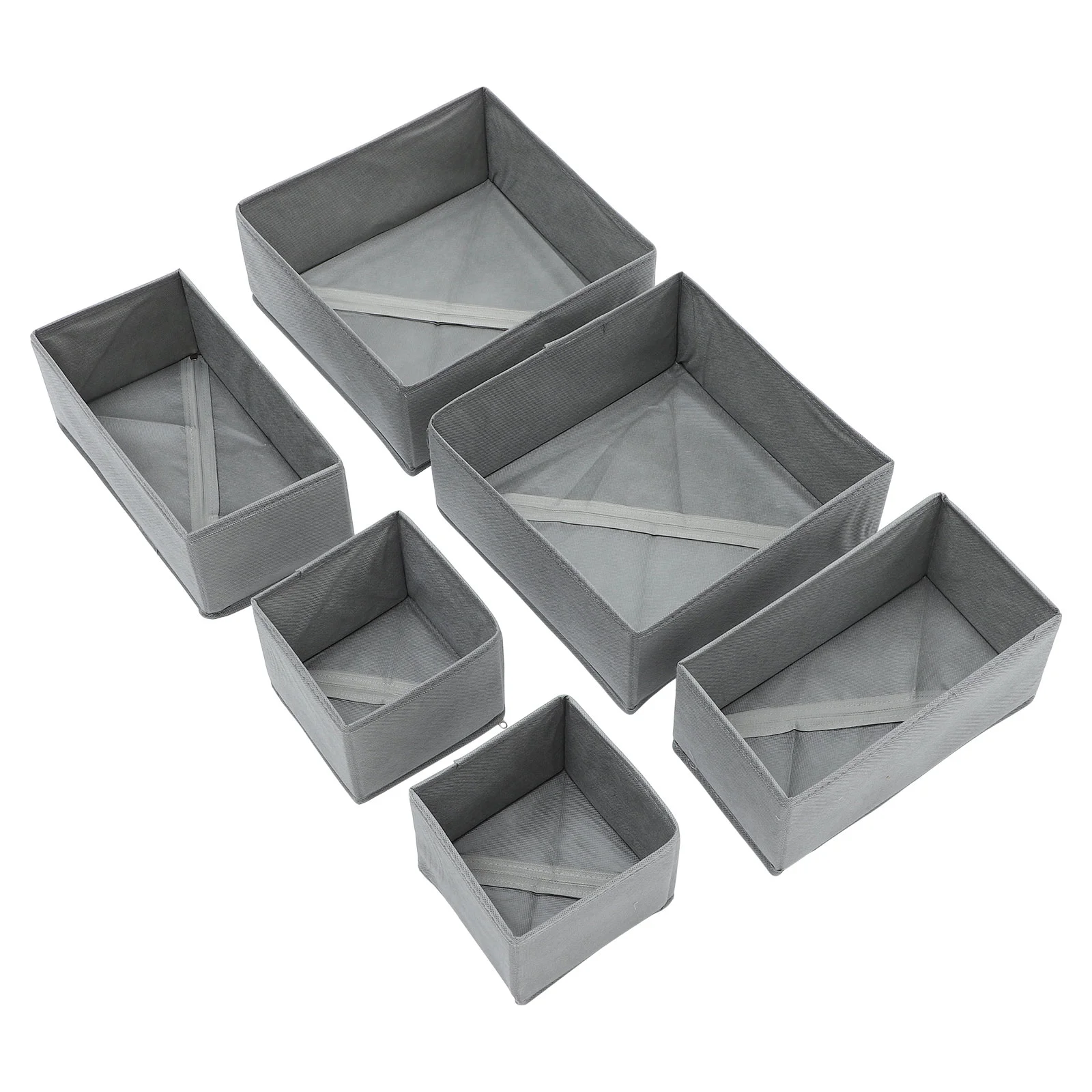 6 Pcs Clothes Storage Box Dresser Sock Drawer Organizer Case Boxes Basket Cases Pp Board Underpants Baby