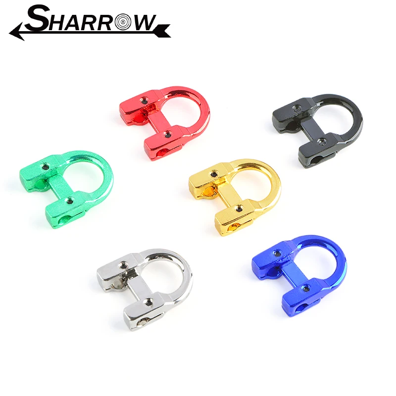 

1pc Archery D Loop U Shape Ring Metal D Ring for Fixing The Bowstring Point Compound Bow Hunting Shooting Accessories