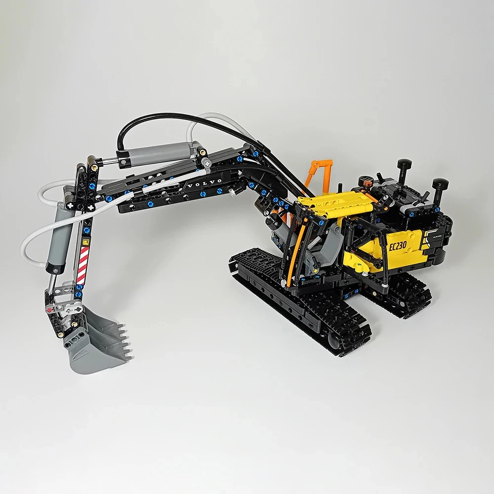 New MOC-194449 Mini Excavator Manual Edition EC230 Splicing Building Block Model 820PCS Adult Collection Kids Toy Birthday Gift