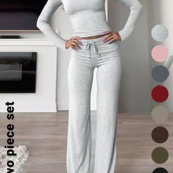 

Casual Sportswear Set for Men And Women Color Long Sve T-irt And orts Or Pants Autumn Season Faion