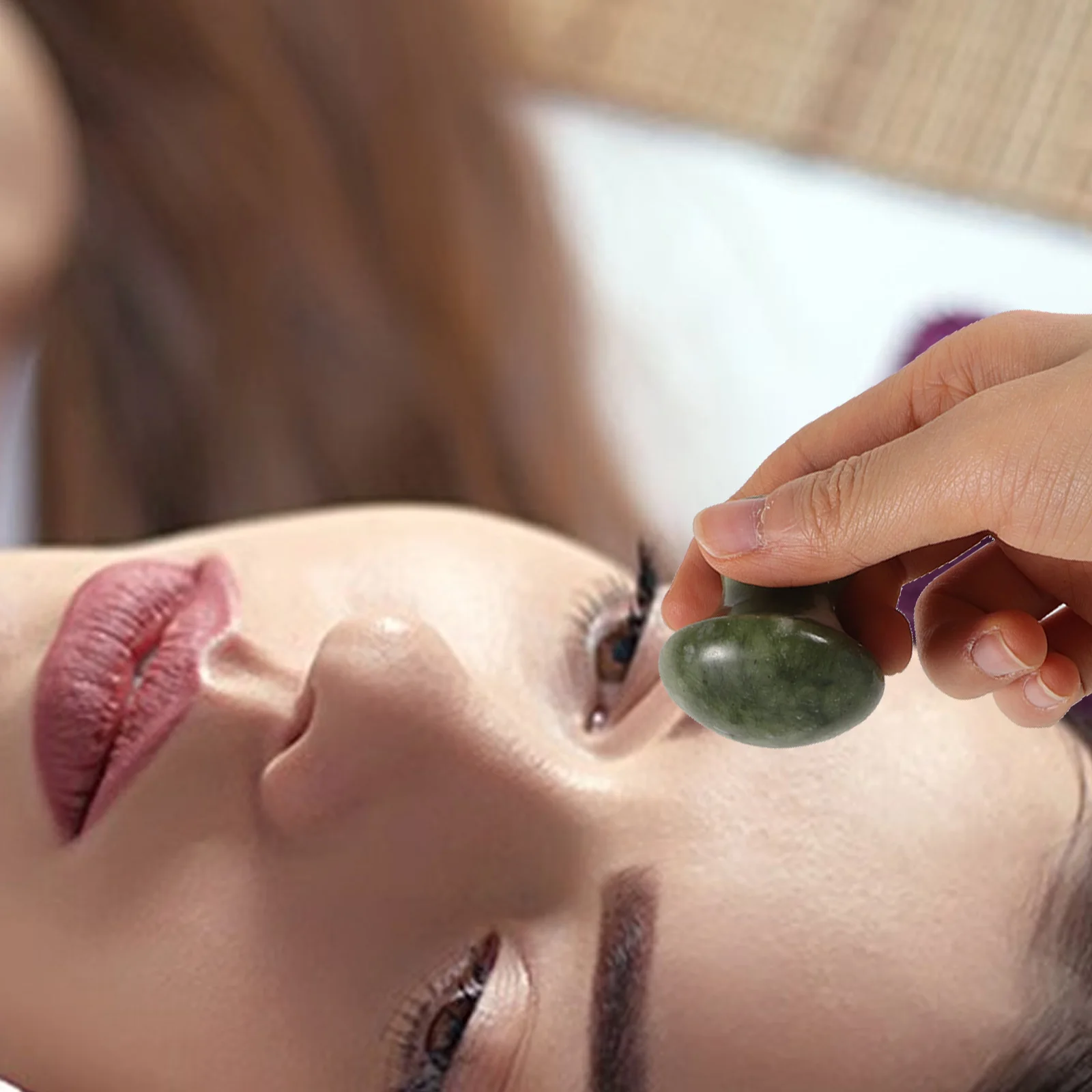 5個入り 5カウント フェイシャルストーン 顔マッサージ用 ホットロックツール グアシャ スクレイピング マッサージャー