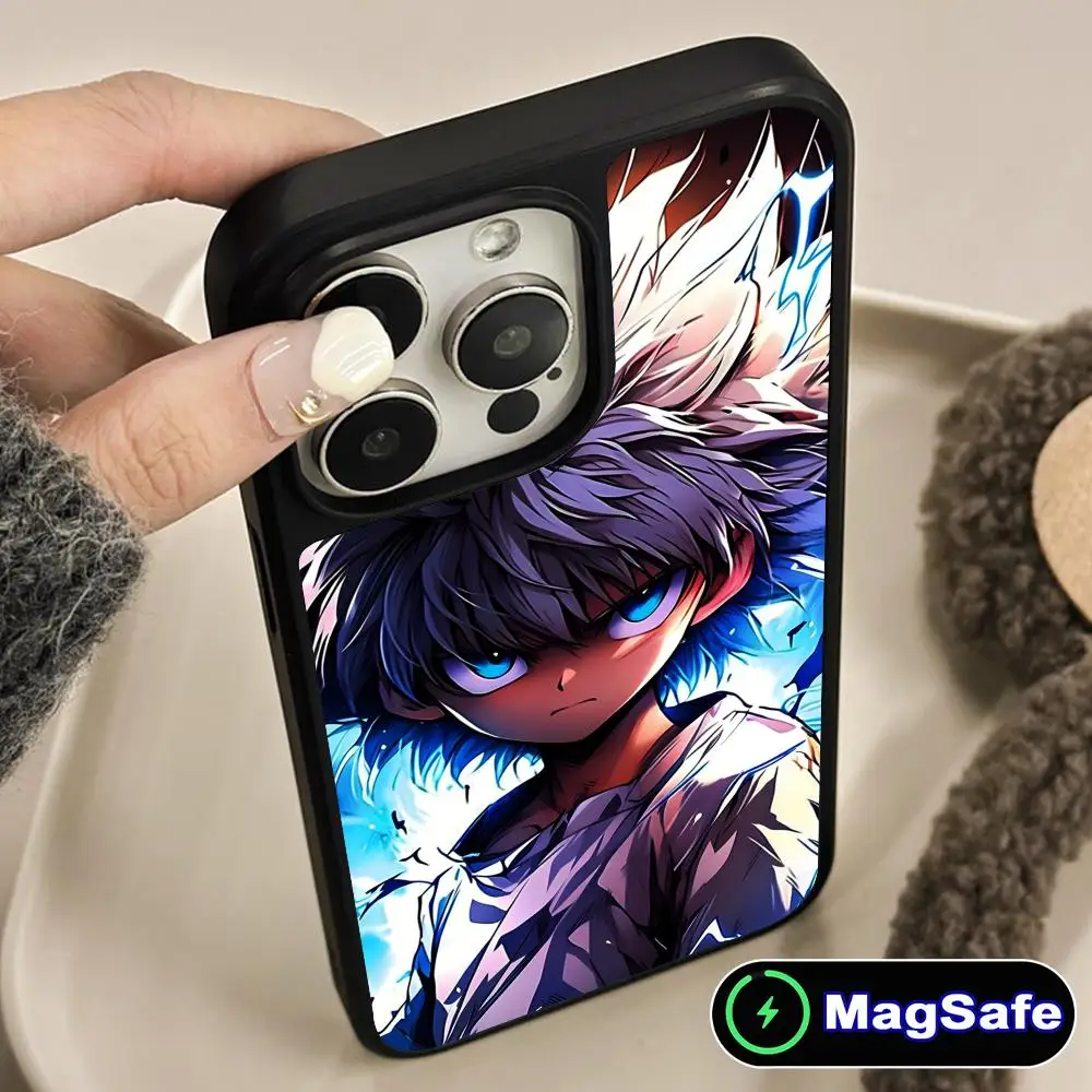 

Чехол для мобильного телефона Hunter Killua для iPhone 17, 16, 15, 14, 13, 12, 11 Air Pro Max Plus Magsafe, цветной чехол с матовой поверхностью