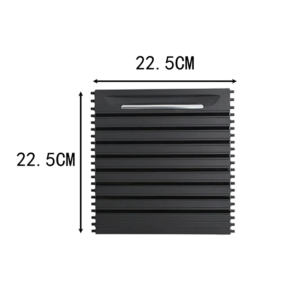 ZERE Inner Centre Console Water Cup Holder Sliding Shutters Roller Blind Cover 51169251973 For BMW X5 F15 X6 F16 2013-2019