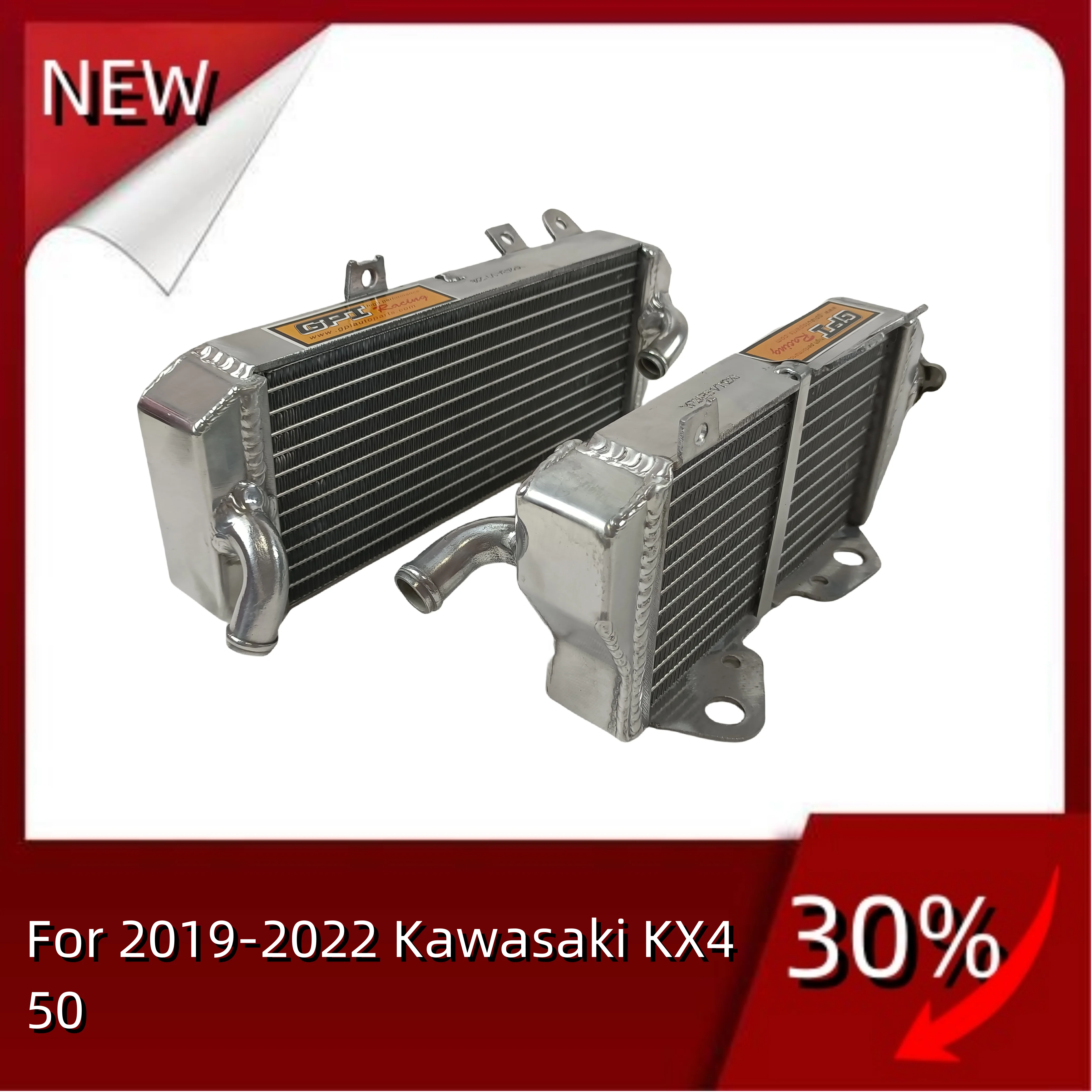 

For 2019-2022 Kawasaki KX450 KX 450 Aluminum Radiator Cooler Cooling Coolant 2019 2020 2021 2022