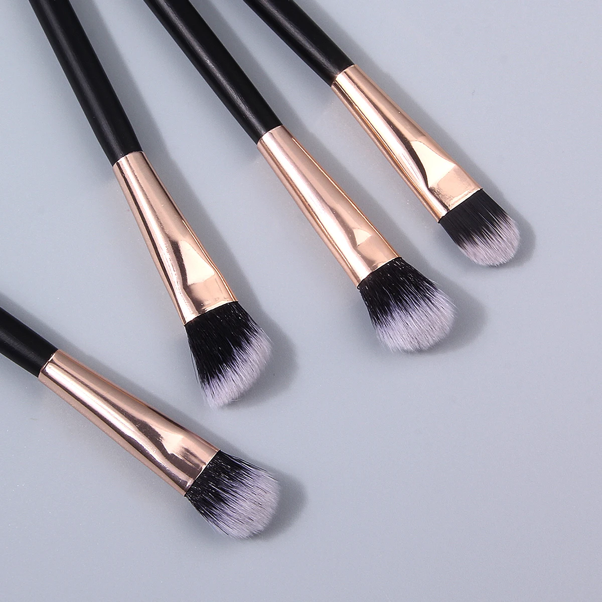 4PCS soft wooden handle eye makeup brush, eyeshadow brush, smuder brush, detail brush, multi-purpose beauty tool
