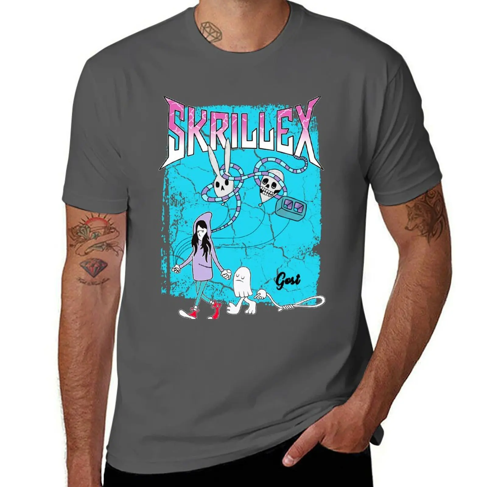 

Artwork Skrillex Album GOST! T-Shirt Summer Print Short Sleeve Tee