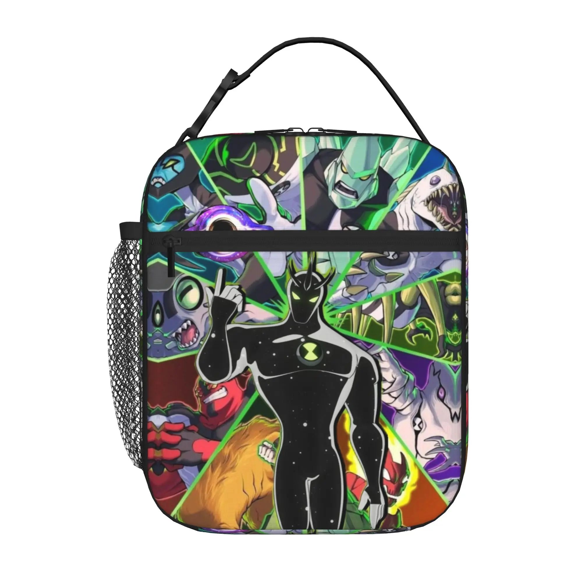 Back to school season Ben 10 Lunch Bag Alien Shadow Figure Art  New Cool Daily Food Organizer Lunch Bag