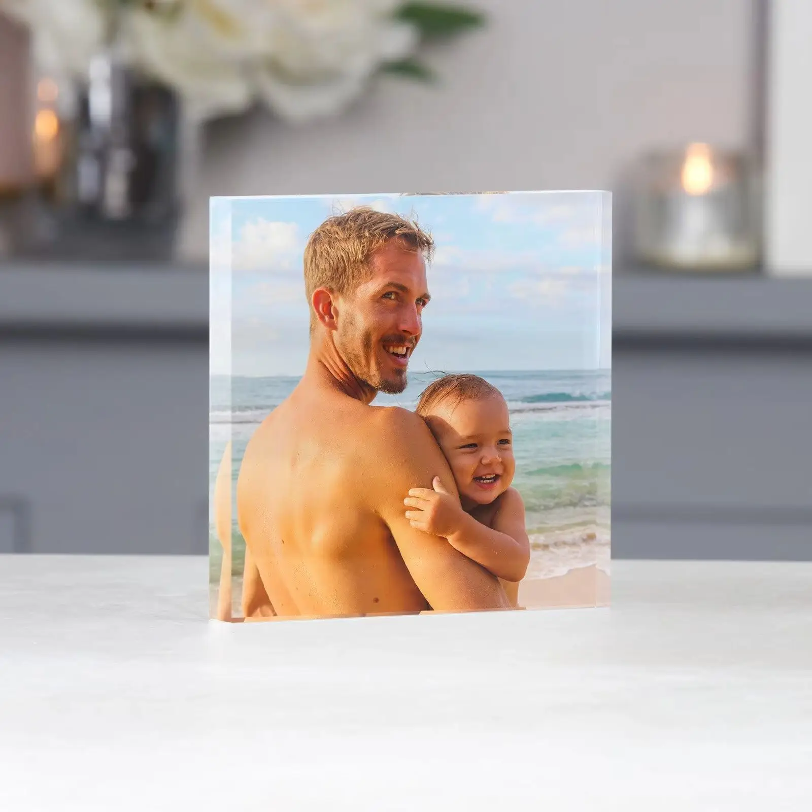 Personalised Photo Acrylic Block Plaque, Custom Photo Print, Any Image Printed, Personalized Photo Block for Home Decor Gift