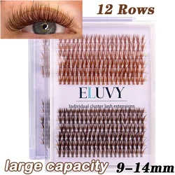 30D mixed Cluster Colored Cluster Eyelashes for Extension brown lashes Natural Faux Mink Eyelashes Individual Makeup Cilia SILK