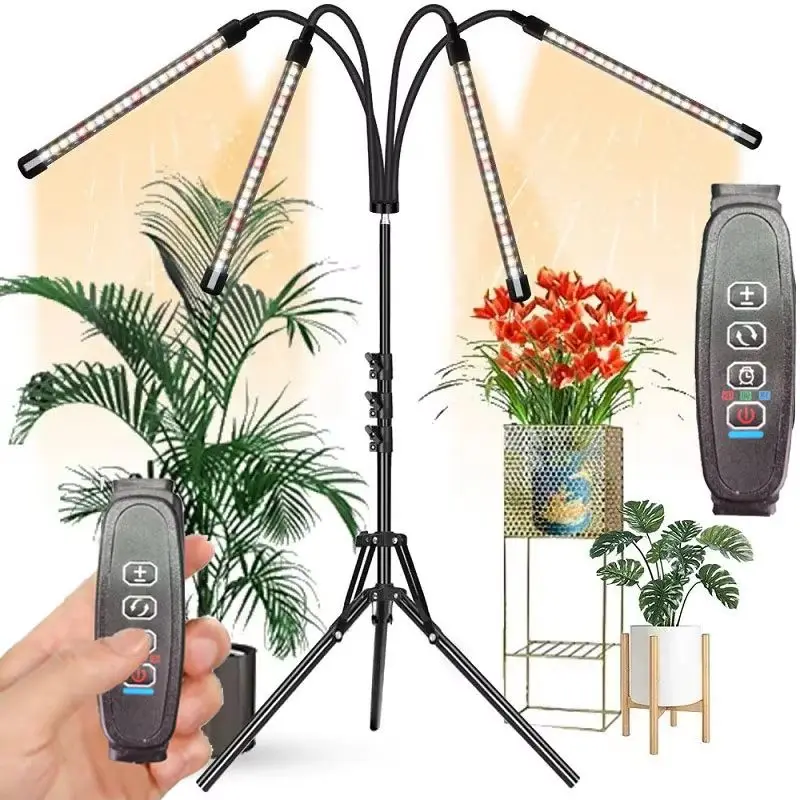 

5V Full-Spectrum Warm White USB Tripod Floor Plant Lamp with Dimming Timer Feature for Growth And Photosynthesis