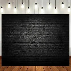 Black brick wall photography background Brick background Retro theme stone brick background birthday party