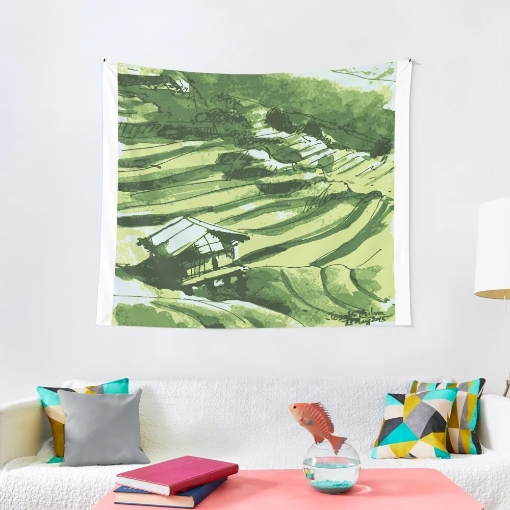 

Vietnam Terrace Fields Tapestry Wallpaper Aesthetic Room Decor Korean Tapestry