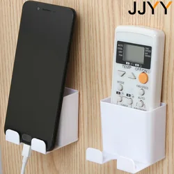 JJYY Mini Wall Mounted Storage Box Remote Control Storage Organizer Case for Mobile Phone Plug Storage Rack Stand Container 1PC