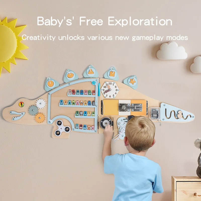 Montessori Education Wall Game Puzzle Children Toy Math for Kids Interactive Toys Busy Board Games Sensory Toy Baby Accessories