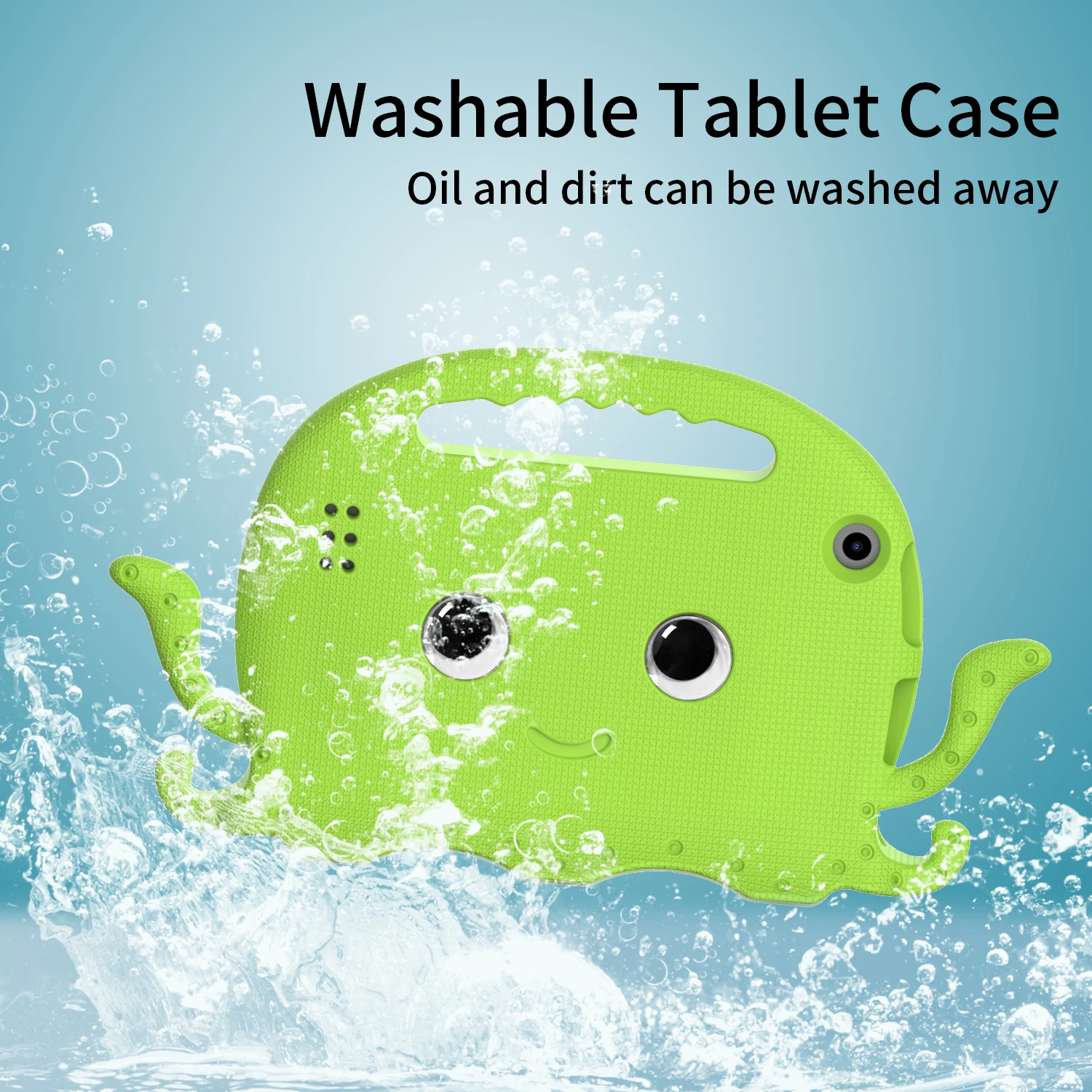 Kids Friendly Case For Amazon Fire HD7 7inch 5th 7th 9th 2015 2017 2019 EVA Cute Octopuses Cover with Shoulder Straps