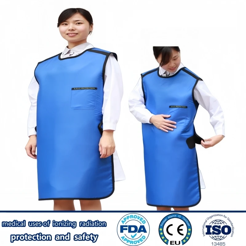 Lightweight x-ray gamma ray radiation protective 0.35/0.5mmpb super soft lead apron radiological protection lead vest