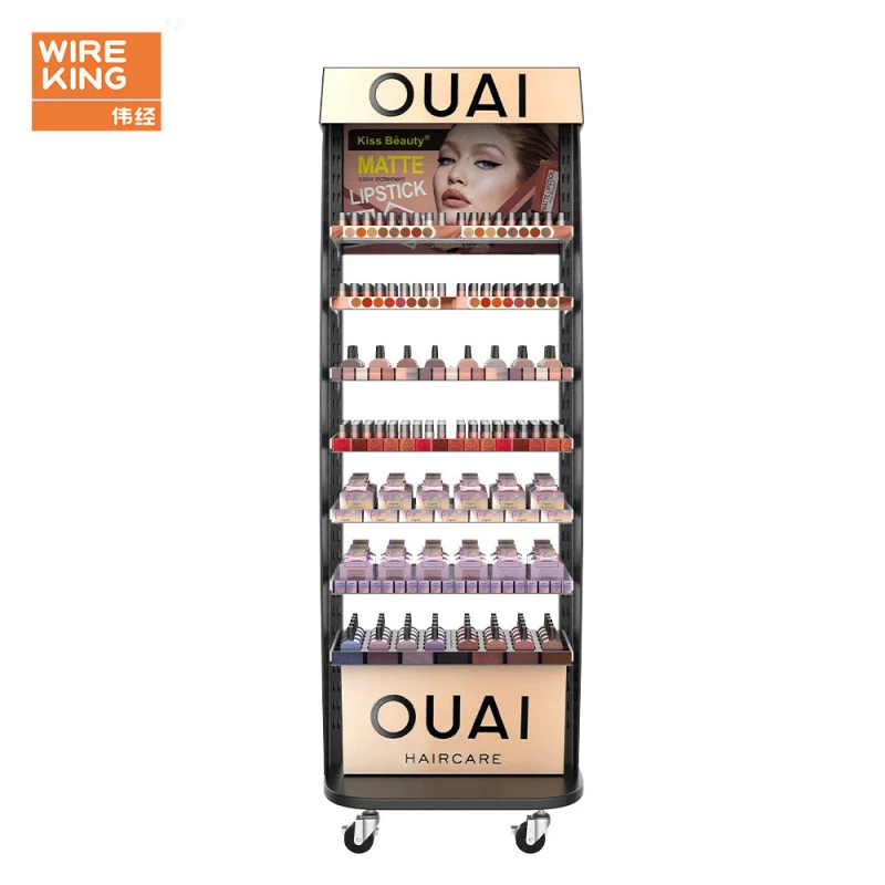 Custom. Customized Multi-Layer Rotating Cosmetic Display Stand 360-Degree Rotating Display Cabinet Counter Makeup Display