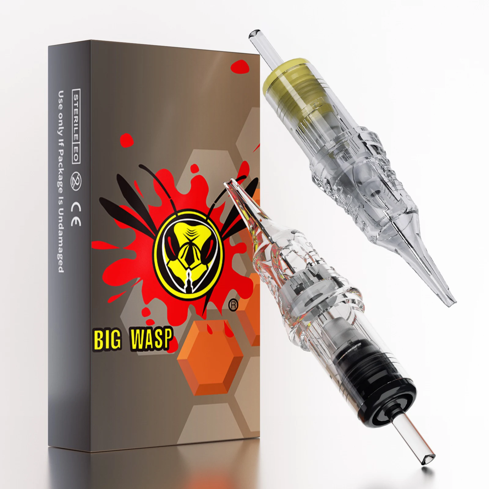 

BIGWASP 20 шт. картриджи для татуировки иглы 0,3/0,35 мм одноразовые стерильные безопасные картриджи для макияжа игла принадлежности для татуировки RL/RS/RM/M1