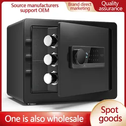 All steel safe home small WIFI password office safe deposit box anti-theft fingerprint mini alarm safe deposit box double alarm