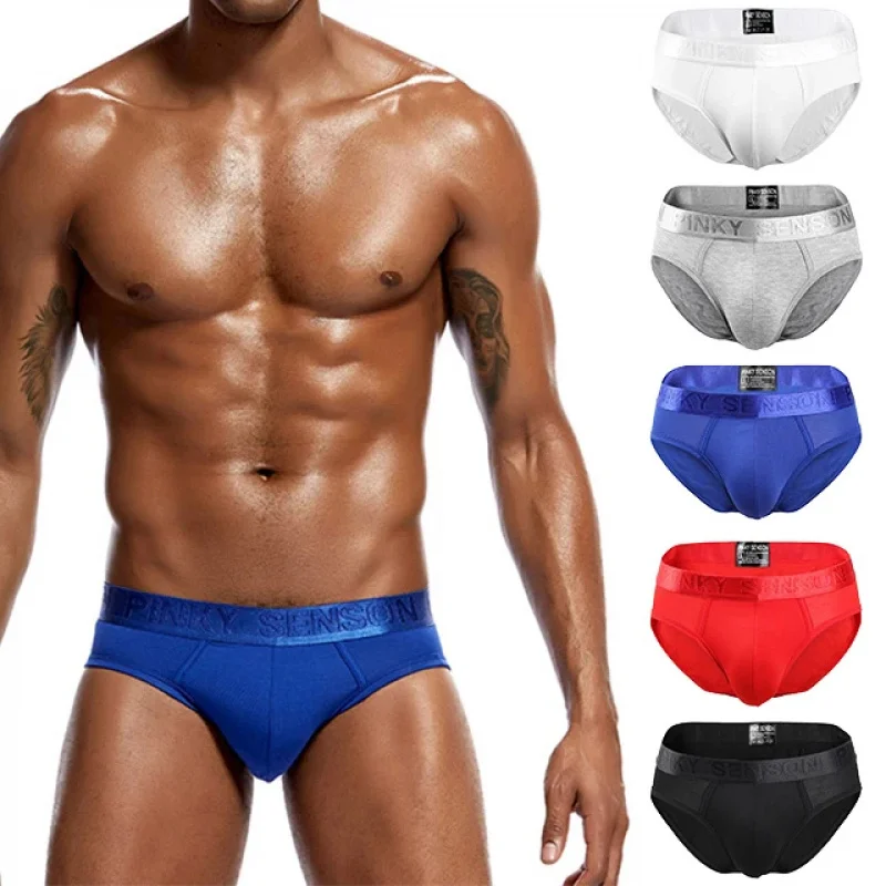 

Best Selling Sexy Triangle Pant Modal Thin Solid Color Underwear men Modal Briefs Ventilate Plus Size Men