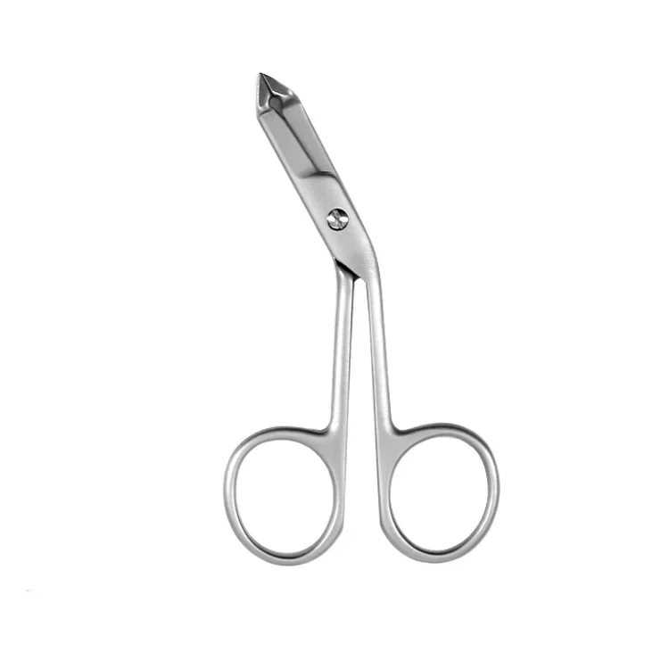 Scissors Shaped Eyebrow Tweezers Eyebrow Straight Flat Tip Tweezers Hair Plucker Hairgripping Tweezers for Eyebrows