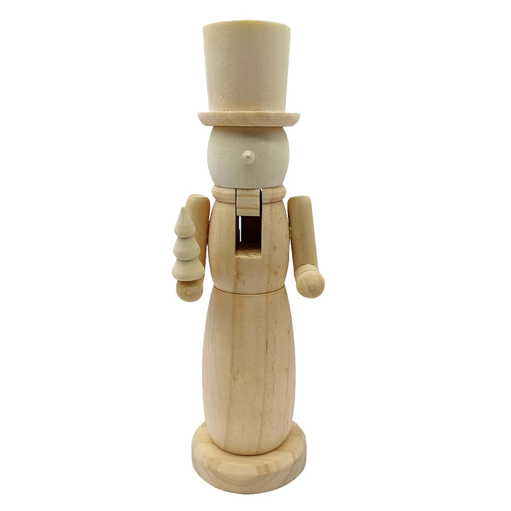 

Unfinished Wood Soldier Diy Craft Ornament Decoration Christmas Tabletop Display Nutcracker Figures Wood Nutcracker