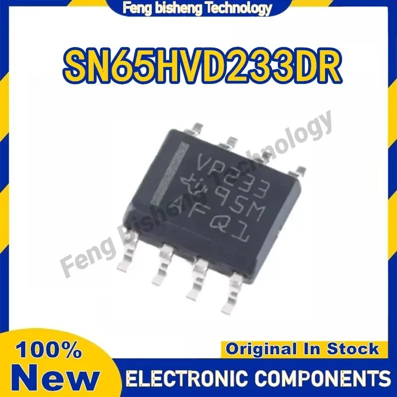 5PCS SN65HVD233DR VP233 SOP8 Half duplex interface transceiver IC chip 100% New Original in stock