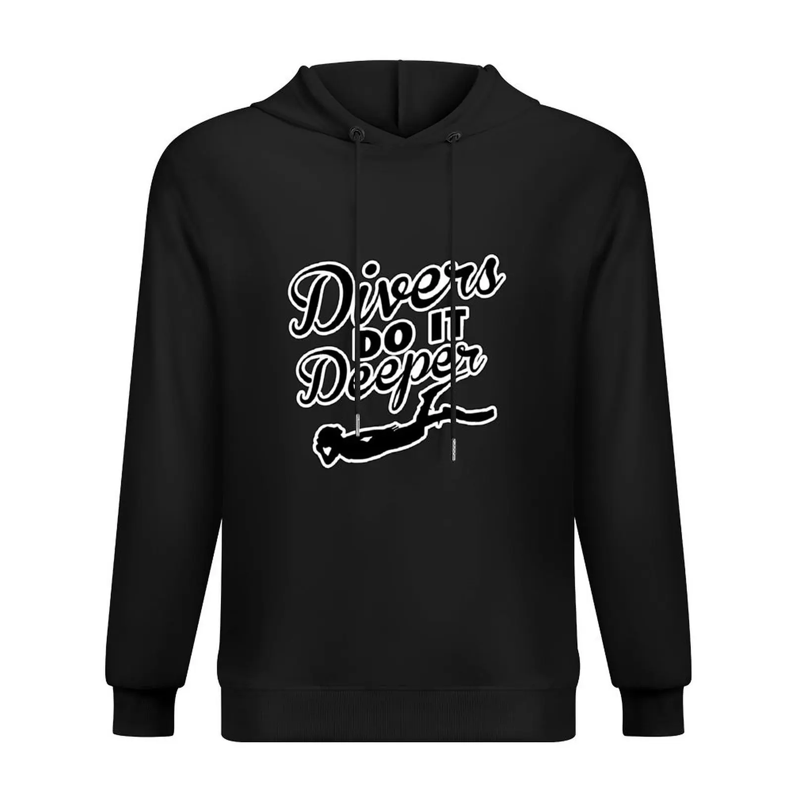 

Divers do it deeper Hoodie male clothes japanese style fashion men autumn graphic hoodie