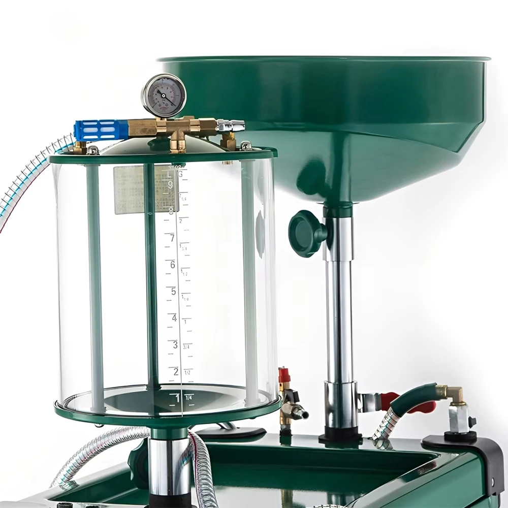 70 Liter Steel Waste Oil Drain Delivery Tool 1.8m Oil Drain Pipe 10L Tempered Glass Measuring Cup Quick Car Tools
