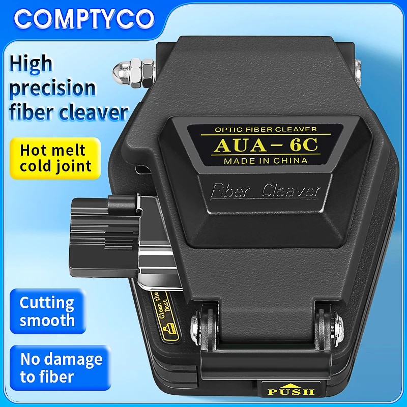 COMPTYCO AUA-6C Fiber Cleaver FTTH Fiber Optic Cutting Tool Optical Fiber Cable Cold Connection/Fusion Splicing Cutter
